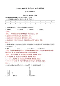 2023年中考第一次模拟考试卷化学(新疆卷)(全解全析)