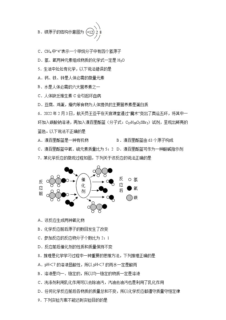 山东省菏泽市单县2022-2023学年九年级下学期期中化学试题(含答案)02
