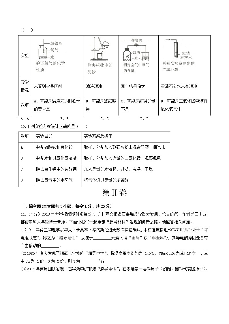 2023年中考第二次模拟考试卷:化学(新疆卷)(考试版)A4第3页
