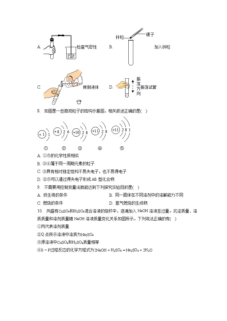 2023年河南省商丘市虞城县中考化学一模试卷(含答案解析)02