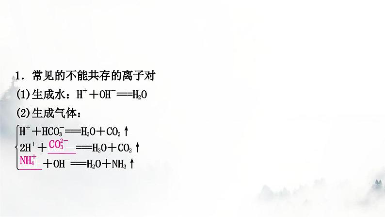 中考化学复习重难突破11物质(或离子)的共存练习课件第4页