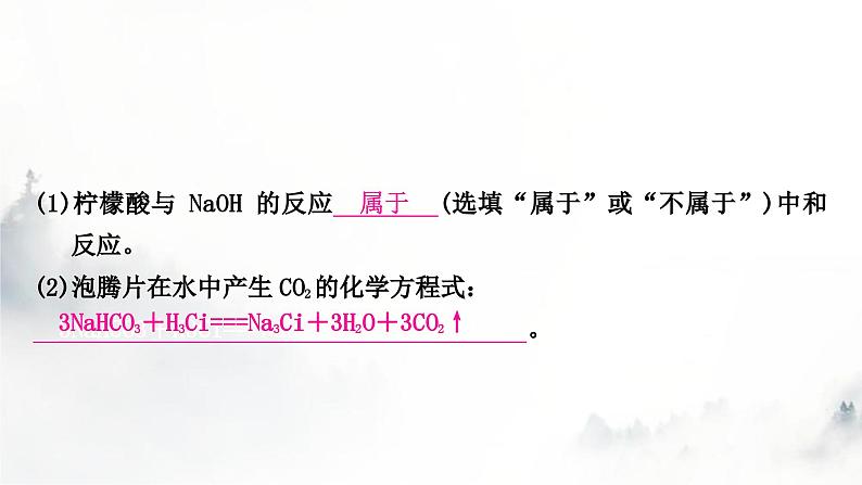 中考化学复习第十单元酸和碱第2课时酸和碱的中和反应练习课件第7页