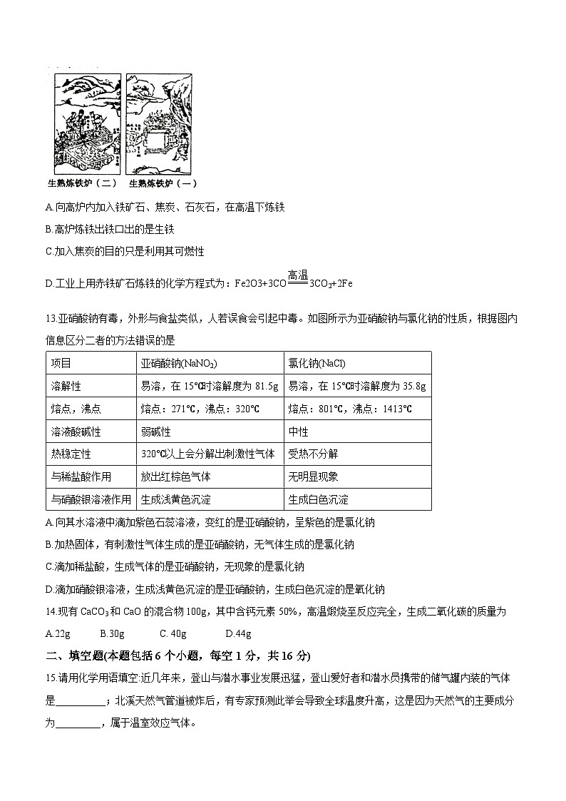 2023河南省驻马店市正阳县十校联考中考三模化学试题(含答案)第3页
