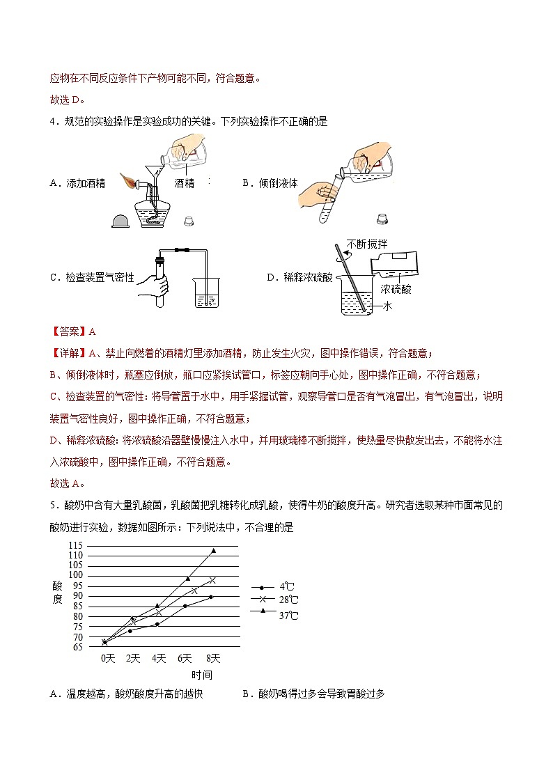 化学(福建卷)-【试题猜想】2023年中考考前最后一卷(全解全析)第3页