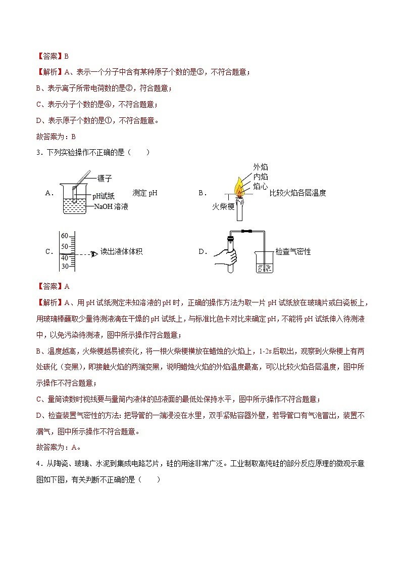 黄金卷7-【赢在中考·黄金八卷】备战2023年中考化学全真模拟卷(深圳专用)(解析版)第2页