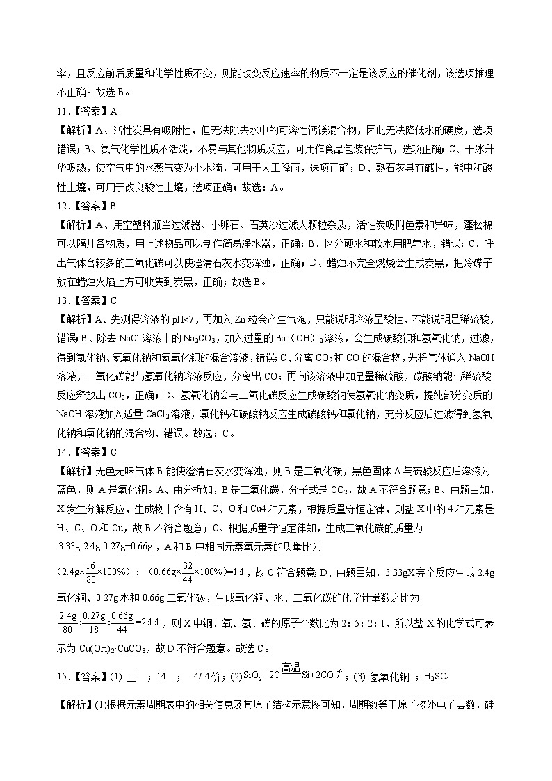 化学(广州卷)2023年中考考前最后一卷(全解全析)第3页