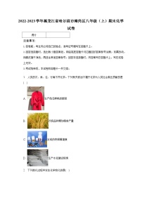 2022-2023学年黑龙江省哈尔滨市南岗区八年级（上）期末化学试卷（含解析）