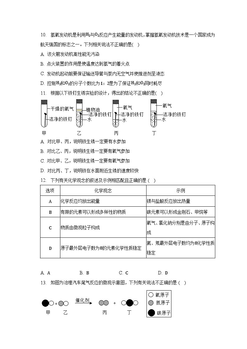 2023年河南省郑州市中考化学第二次适应性试卷(含解析)第3页