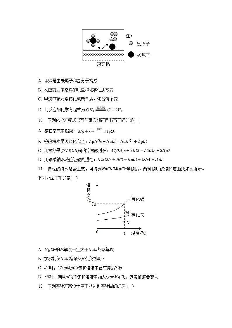 2023年四川省内江六中中考化学一模试卷(含解析)第3页