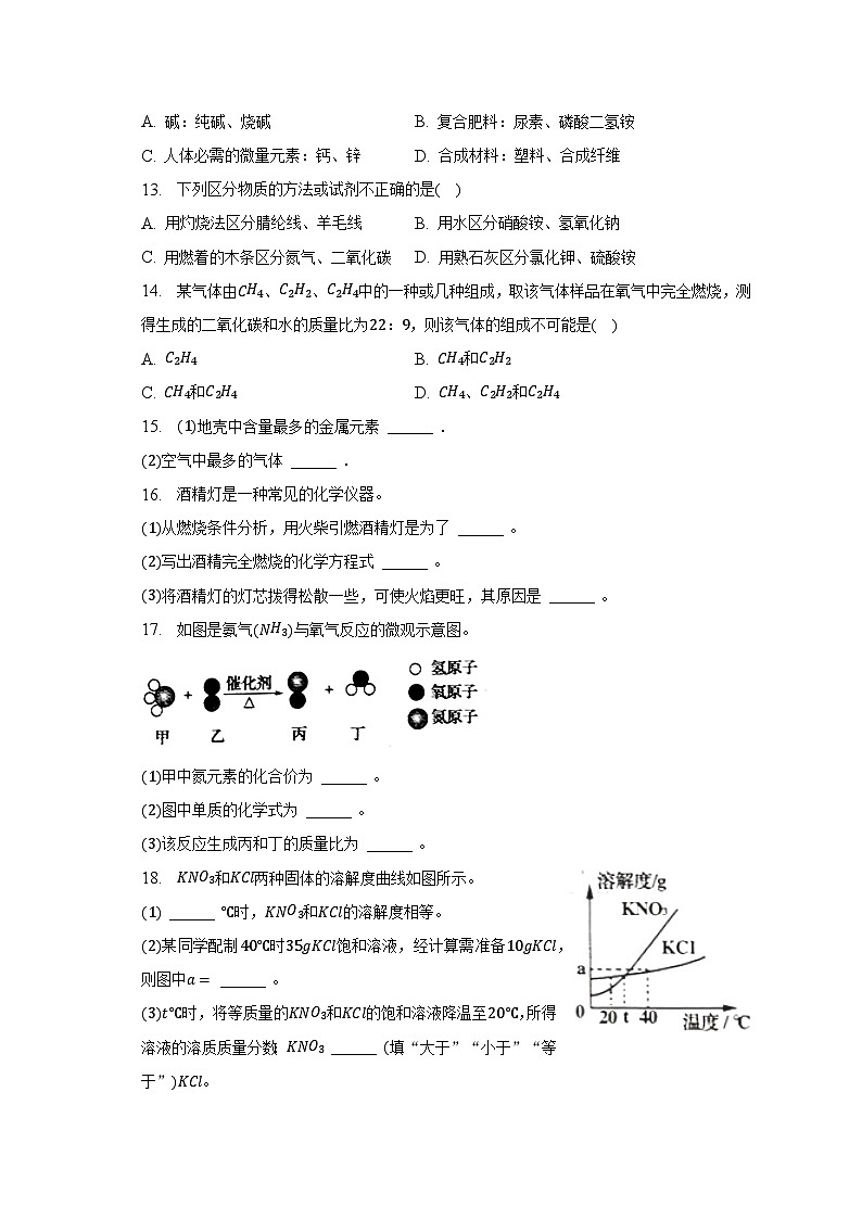 2023年河南省南阳市西峡县中考化学二模试卷(含解析)第3页