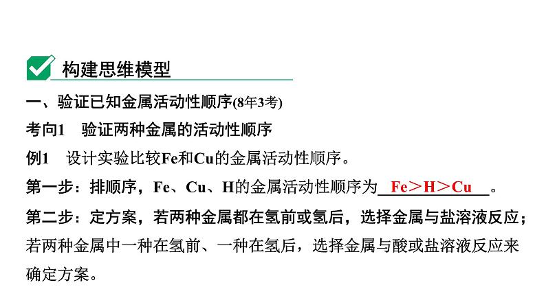 07.微专题7 金属活动性顺序的验证与探究课件PPT第2页