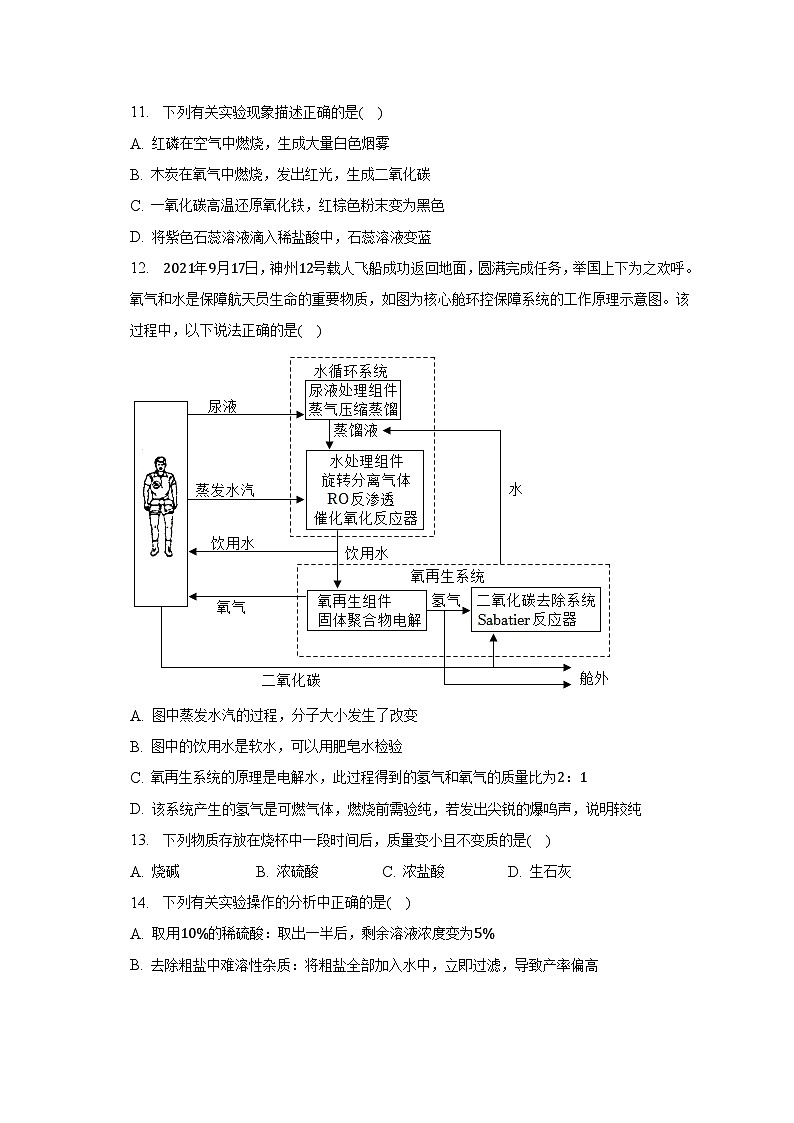 2023年辽宁省铁岭市中考化学二模试卷(含解析)03