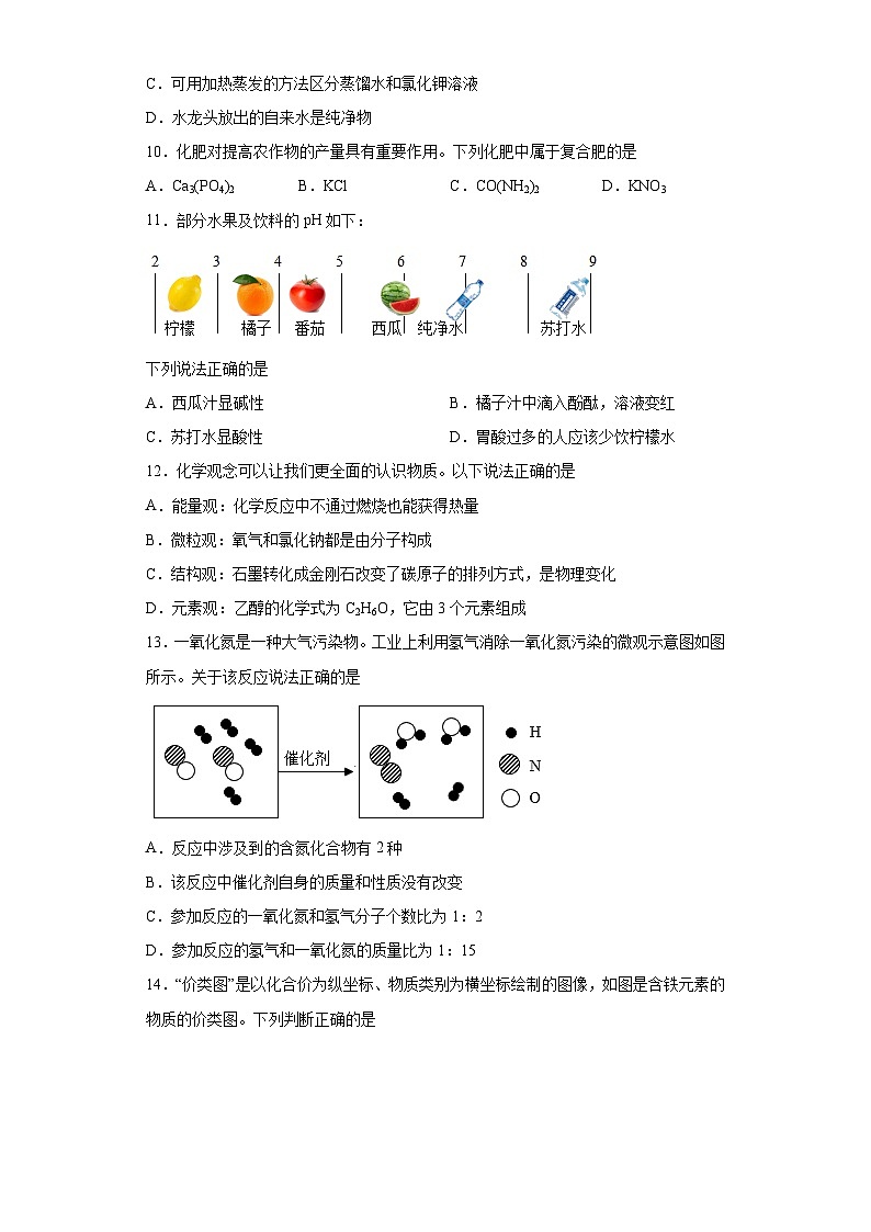 2023年四川省自贡市六校联考中考三模化学试题(含解析)第3页