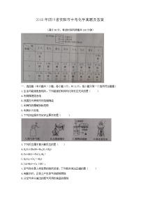 _2018年四川省资阳市中考化学真题及答案