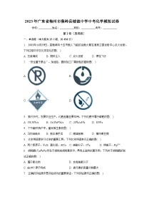 2023年广东省梅州市蕉岭县城镇中学中考化学模拟试卷（含解析）