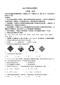 2023年四川省攀枝花市东区中考二模化学试题(无答案)