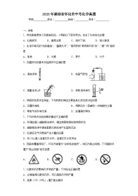 2023年湖南省怀化市中考化学真题（无答案）