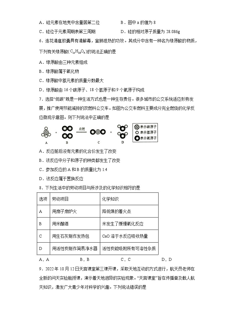 2023年安徽省天长市实验中学中考二模化学试题(含解析)第2页