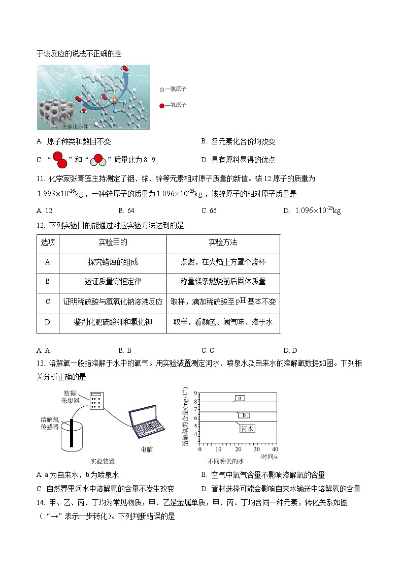 2023年四川省成都市中考化学真题(含答案)03
