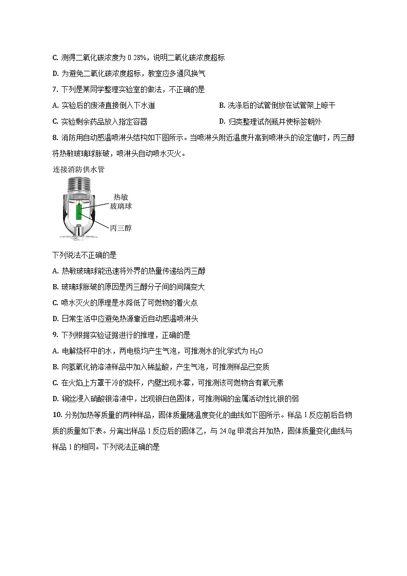 2023年福建省中考化学试卷(含解析)第2页