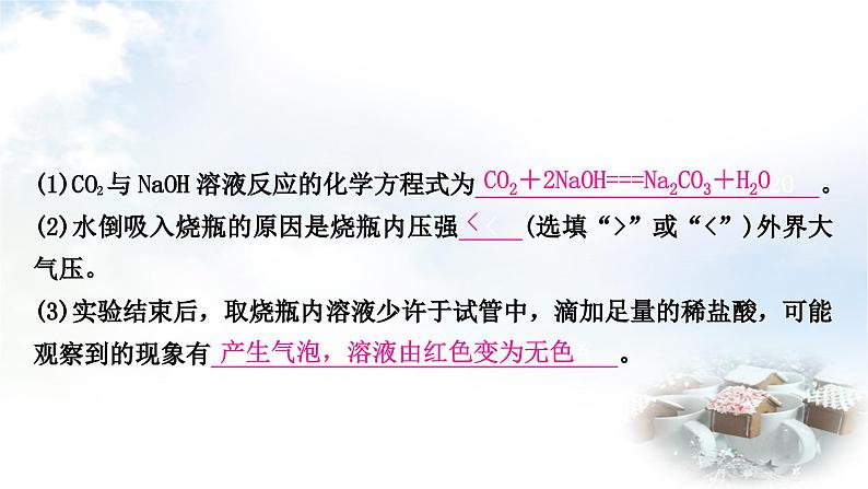 人教版中考化学复习第十单元酸和碱第1课时常见的酸和碱练习课件07