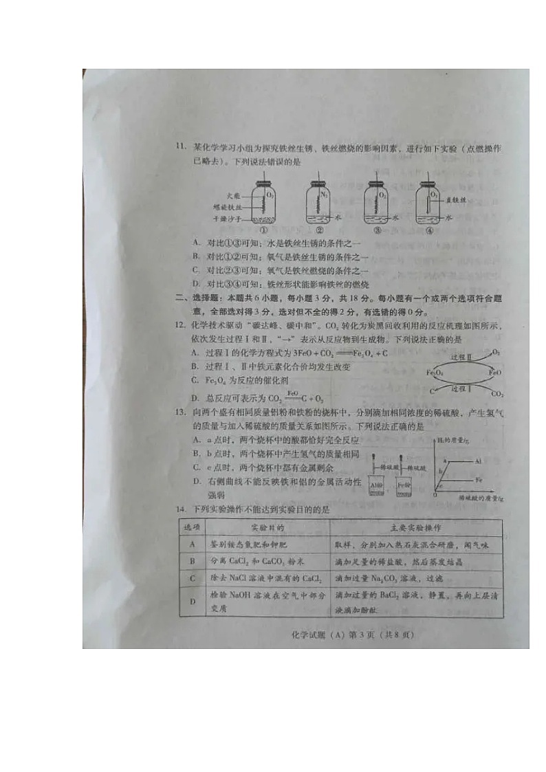 2023年山东省潍坊市中考化学真题第3页