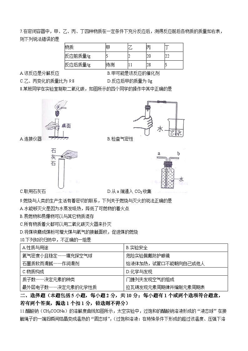 山东省烟台市牟平区2022-2023学年八年级下学期期末化学试题(含答案)02