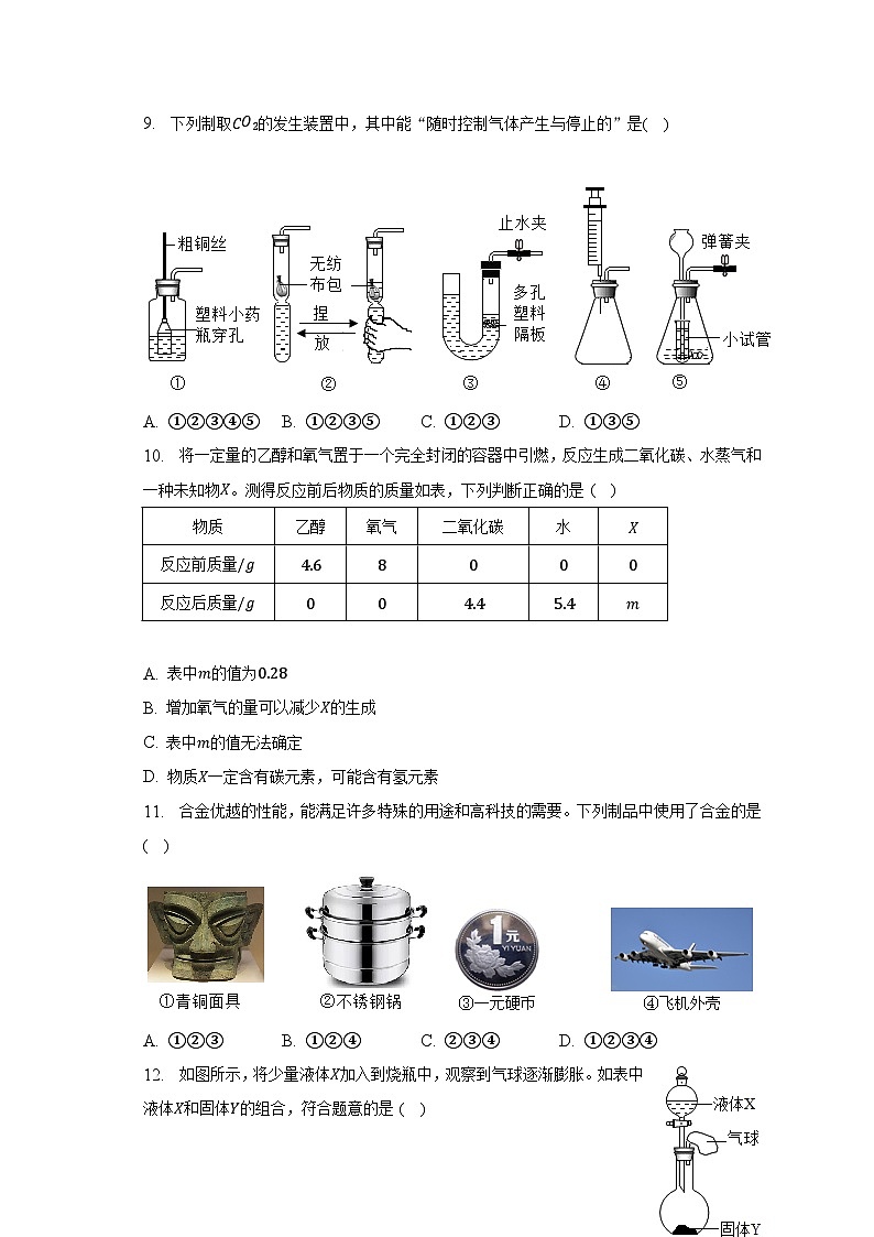 2023年河南省信阳市光山县重点中学中考化学三模试卷第3页