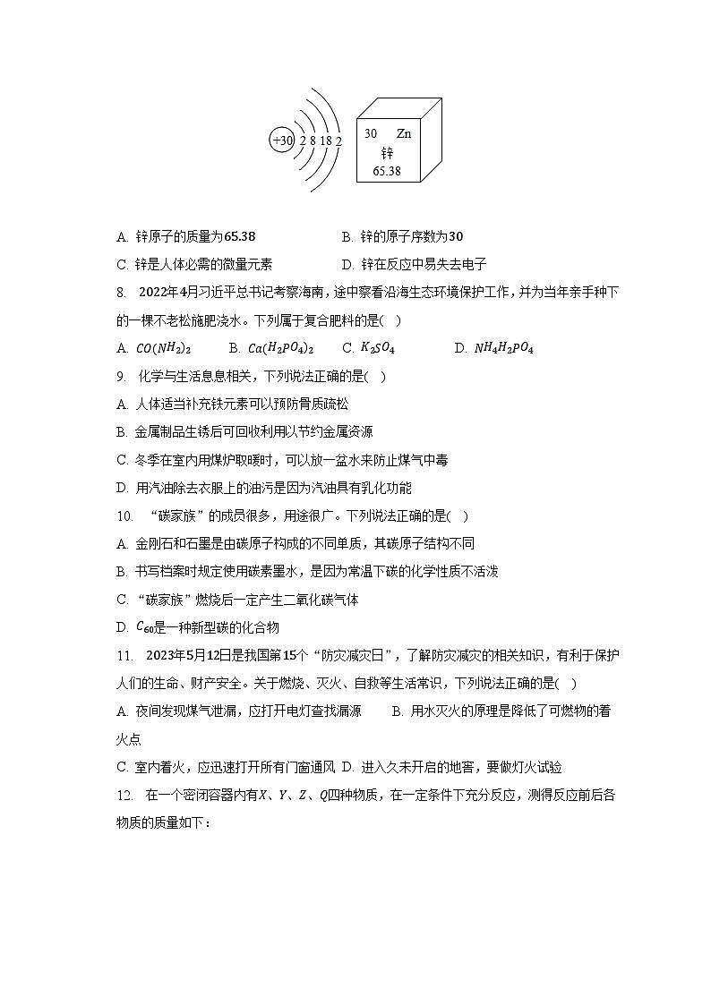 2023年内蒙古呼伦贝尔市扎兰屯市中考化学三模试卷02