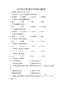2023年辽宁省大连市中考化学二模试卷（含解析）