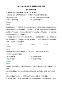 精品解析：黑龙江省大庆市肇源县第四中学2022-2023学年八年级上学期期中化学试题（解析版）