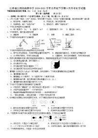 江蘇省江陰市南菁中學(xué)2020-2021學(xué)年九年級(jí)下學(xué)期3月月考化學(xué)試題
