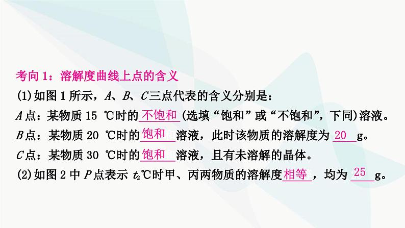 人教版中考化学复习重难突破10溶解度及溶解度曲线练习课件05