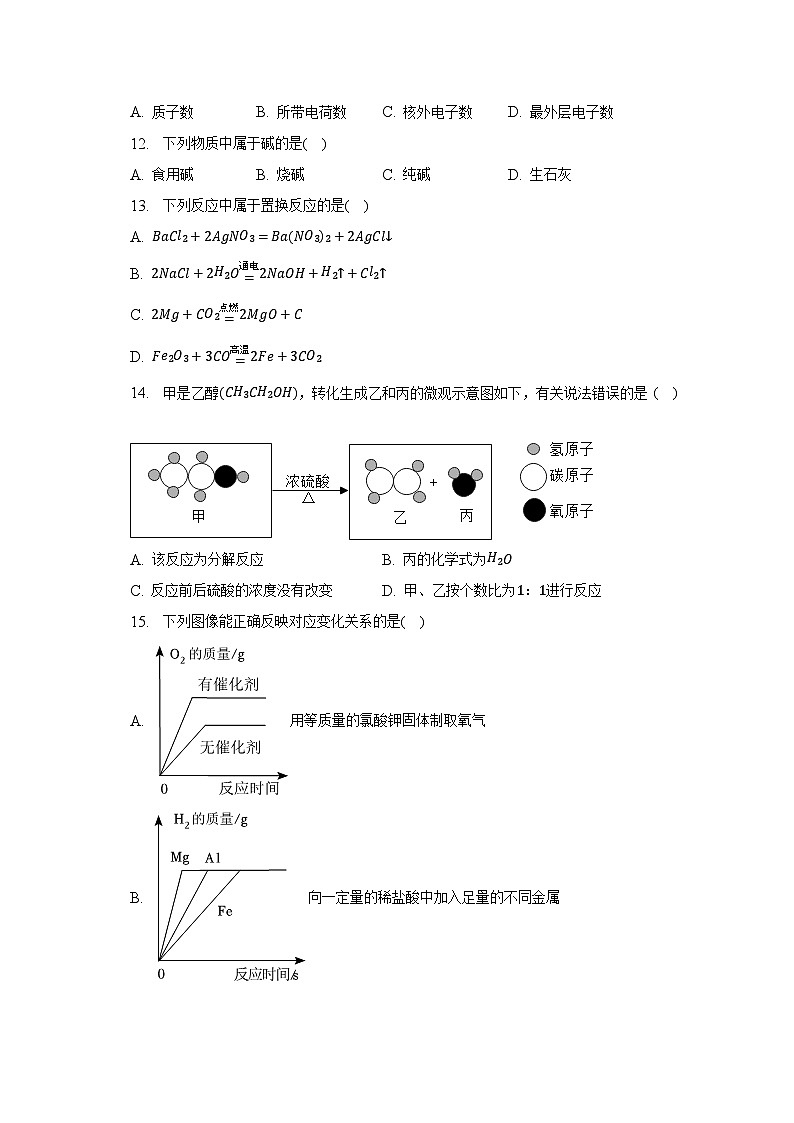 2023年湖南省株洲市石峰區(qū)中考化學模擬試卷（三）（含解析）第3頁