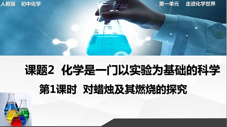 人教版初中九年级上册第一单元课题2化学是一门以实验为基础的科学(第1课时)+课件PPT01