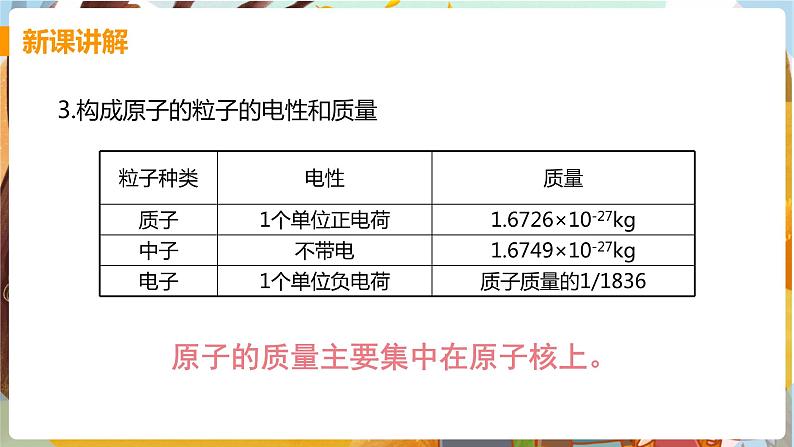 课时1 原子的构成 相对原子质量第8页