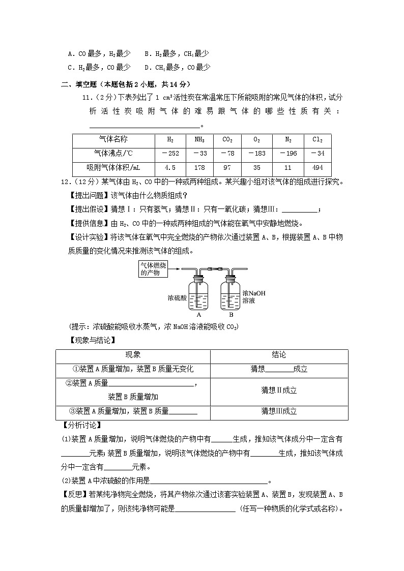 【补充作业】5.2 组成燃料的主要元素——碳第2页