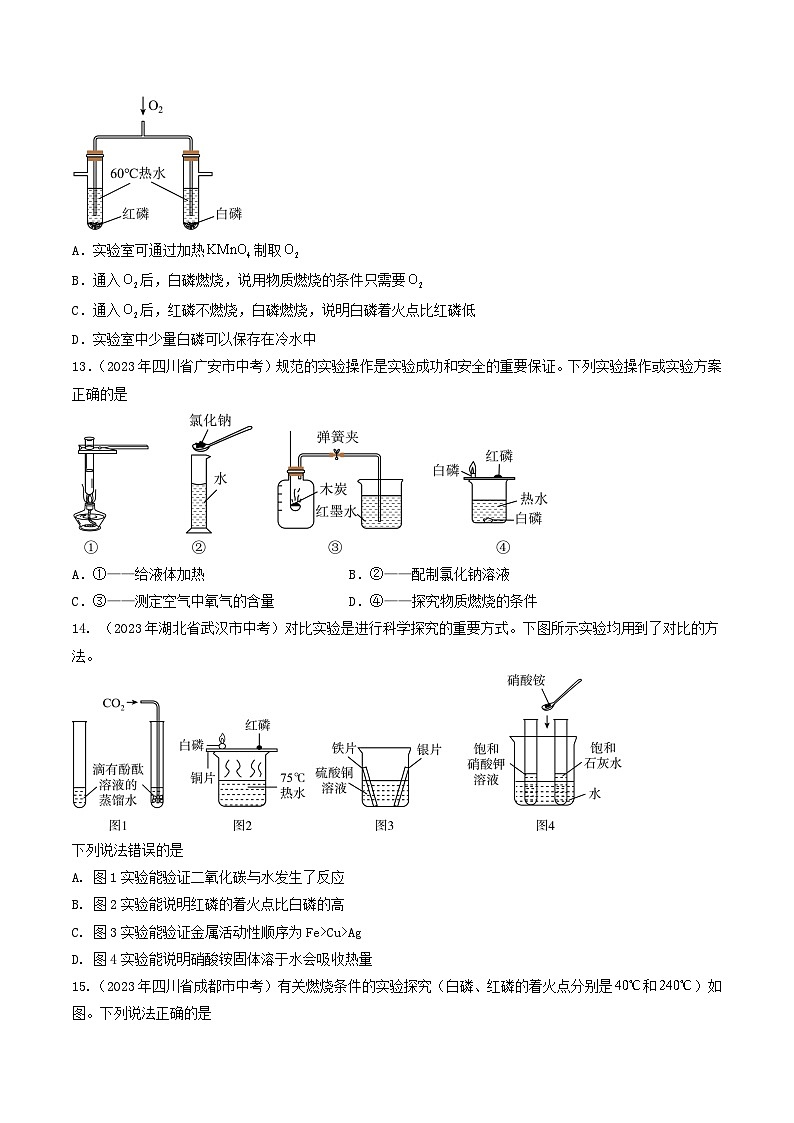 专题09 燃料 燃烧-2023年中考化学真题分项汇编(全国版)(试题)第3页