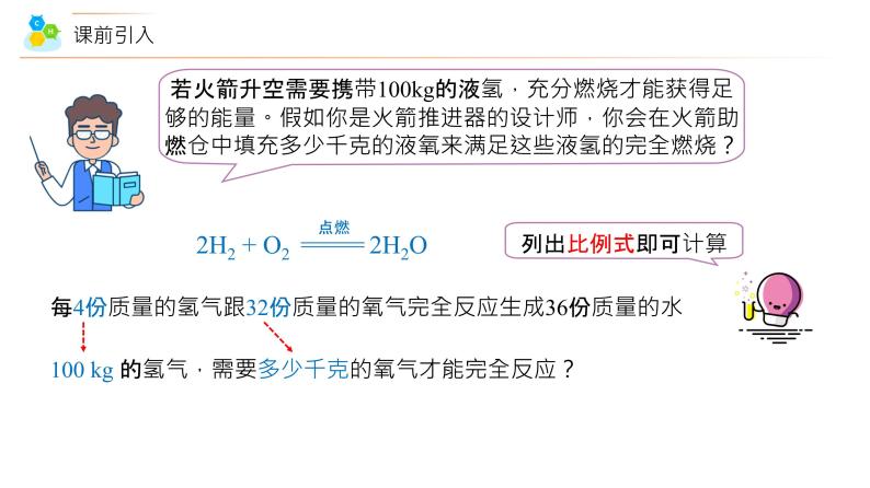【同步讲义】人教版化学九年级上册--5.03 利用化学方程式的简单计算（PPT课件）05