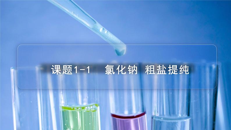 【同步讲义】人教版化学九年级下册--1101.1 生活中常见的盐——氯化钠 粗盐提纯(PPT课件) .第1页