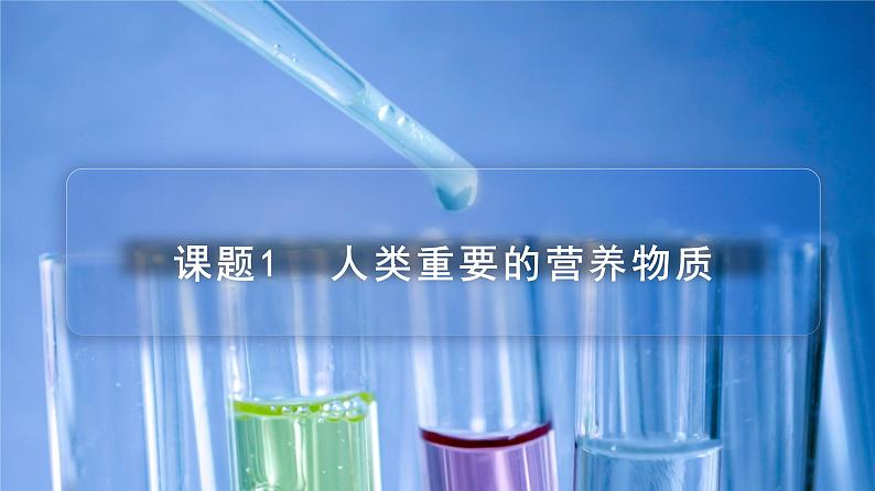 【同步课件】人教版化学九年级下册--1201 人类重要的营养物质(PPT课件) .01