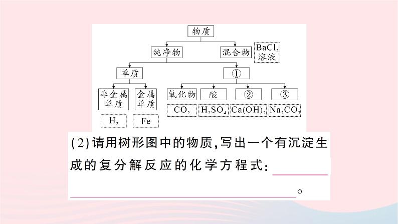 2023九年级化学下册第十一单元盐化肥课题1生活中常见的盐第3课时物质的分类盐的化学性质作业课件新版新人教版第4页