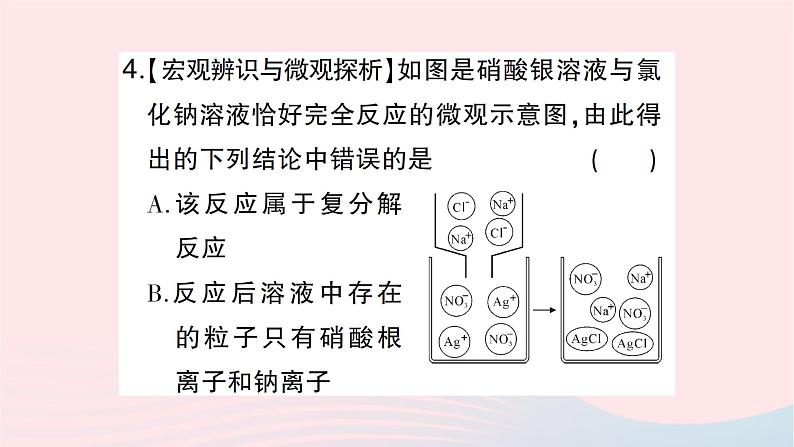 2023九年级化学下册第十一单元盐化肥课题1生活中常见的盐第3课时物质的分类盐的化学性质作业课件新版新人教版第6页
