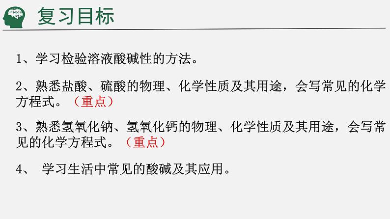 中考化学一轮复习常见的酸和碱复习课件PPT第2页