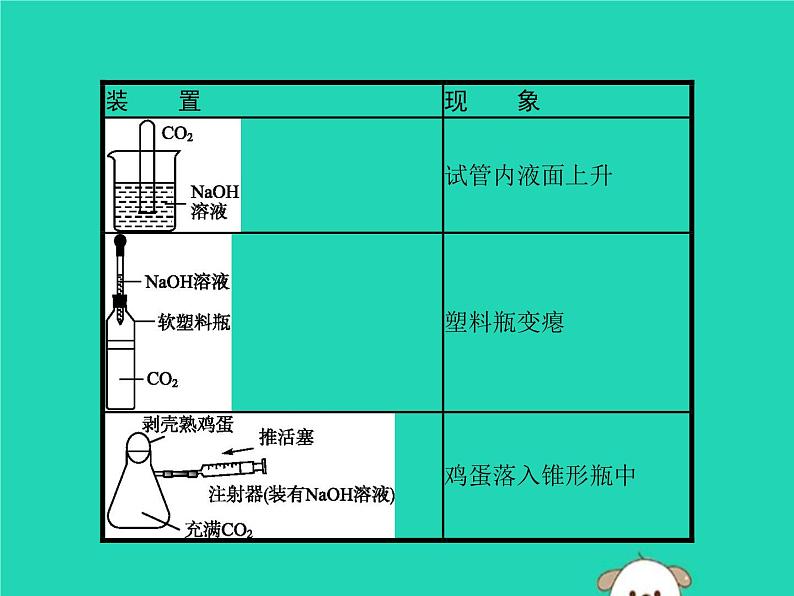 中考化学二轮复习实验课件:氢氧化钠和二氧化碳反应的探究(含答案)第3页