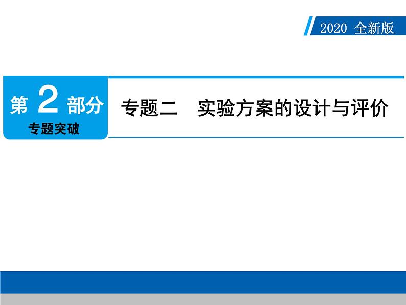 中考化学二轮复习专题复习课件:专题二 实验方案的设计与评价(含答案)第1页