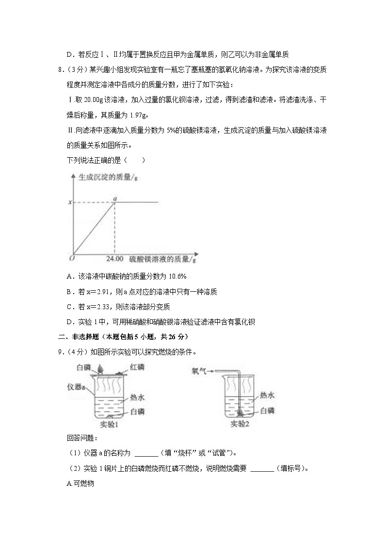 2022年湖北省武汉市中考化学试卷第3页