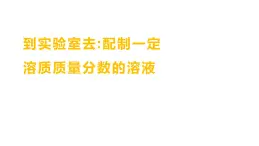 到实验室去：配制一定溶质质量分数的溶液 练习课件 2023--2024学年九年级化学鲁教版（五四学制）全一册