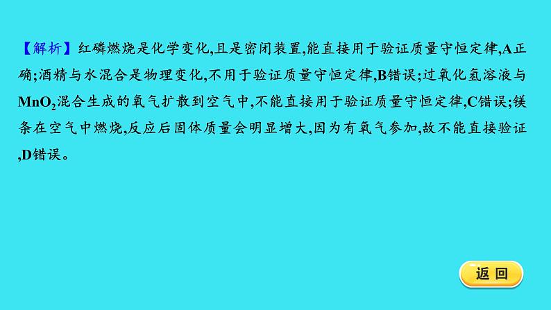 题组十四 质量守恒定律 化学方程式的书写 课件 2023-2024人教版化学九年级上册第2页