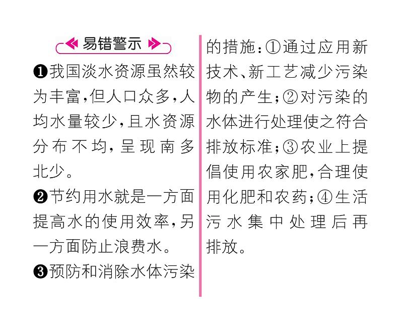 科粤版九年级化学上册第4章4.1 我们的水资源第1课时 水资源及其污染与防治课时训练课件PPT03